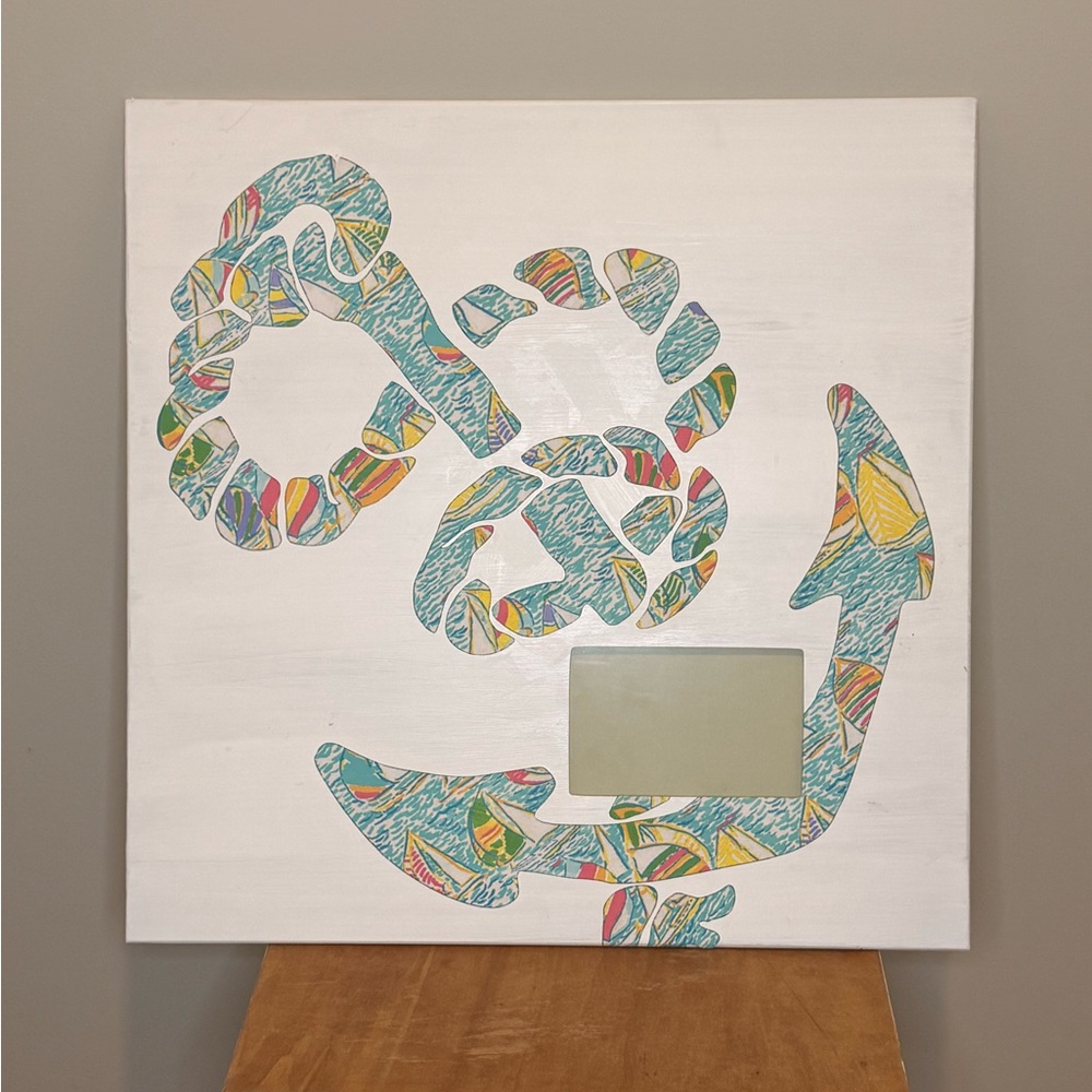 Custom Lilly Pulitzer Sailbot Anchor “You Gotta Regatta” Photo Frame 🖼️